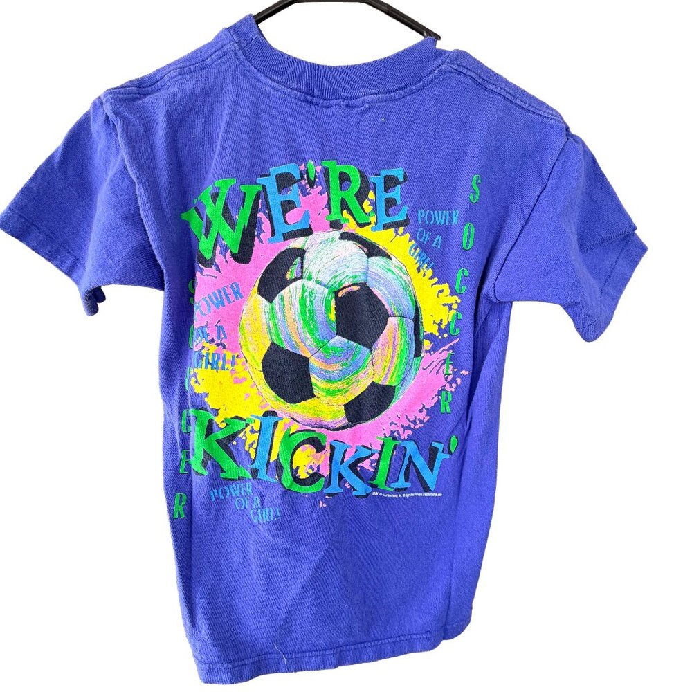 Coed Sportswear Vintage 90s Power of a Girl Soccer Tee Youth L